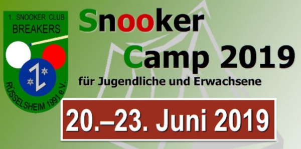 Sommercamp Rüsselsheim 2019: „Snooker pur“ ausverkauft