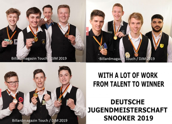 Deutsche Jugend Meisterschaft Snooker 2019: Haken und Wienold mit Gold