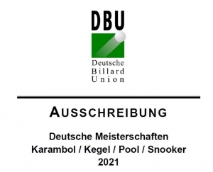 Deutsche Meisterschaft Snooker 2021: Änderungen notwendig und neue persönliche Startzeiten