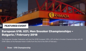 Euro2018Snooker: U18 Auslosung online