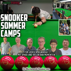 Snooker Sommercamps 2023: Buchungen ab sofort möglich
