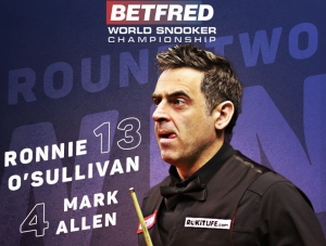 Mark Allen wollte die Show von Ronnie O'Sullivan bei der Snooker-Weltmeisterschaft ruinieren