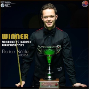 WM-Amateure U21: Österreicher Florian Nüßle schreibt Snookergeschichte