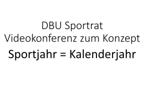 Sportrat DBU: Nach 5,5 Stunden alle Fragen zur Saisonumstellung bearbeitet